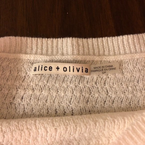 NWOT NEVER WORN Alice+Olivia Crop Sweater - Picture 2 of 2